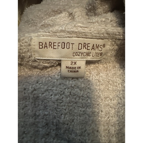 Barefoot Dreams CozyChic Lite Coastal Cardigan Size 2XL Tan - Picture 5 of 6